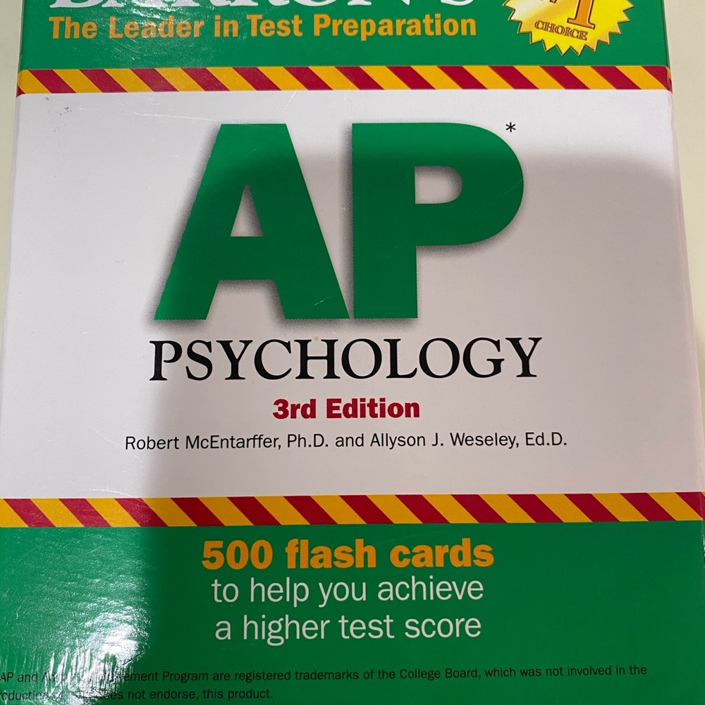 5 Steps to a 5 AP PSYCH flash cards